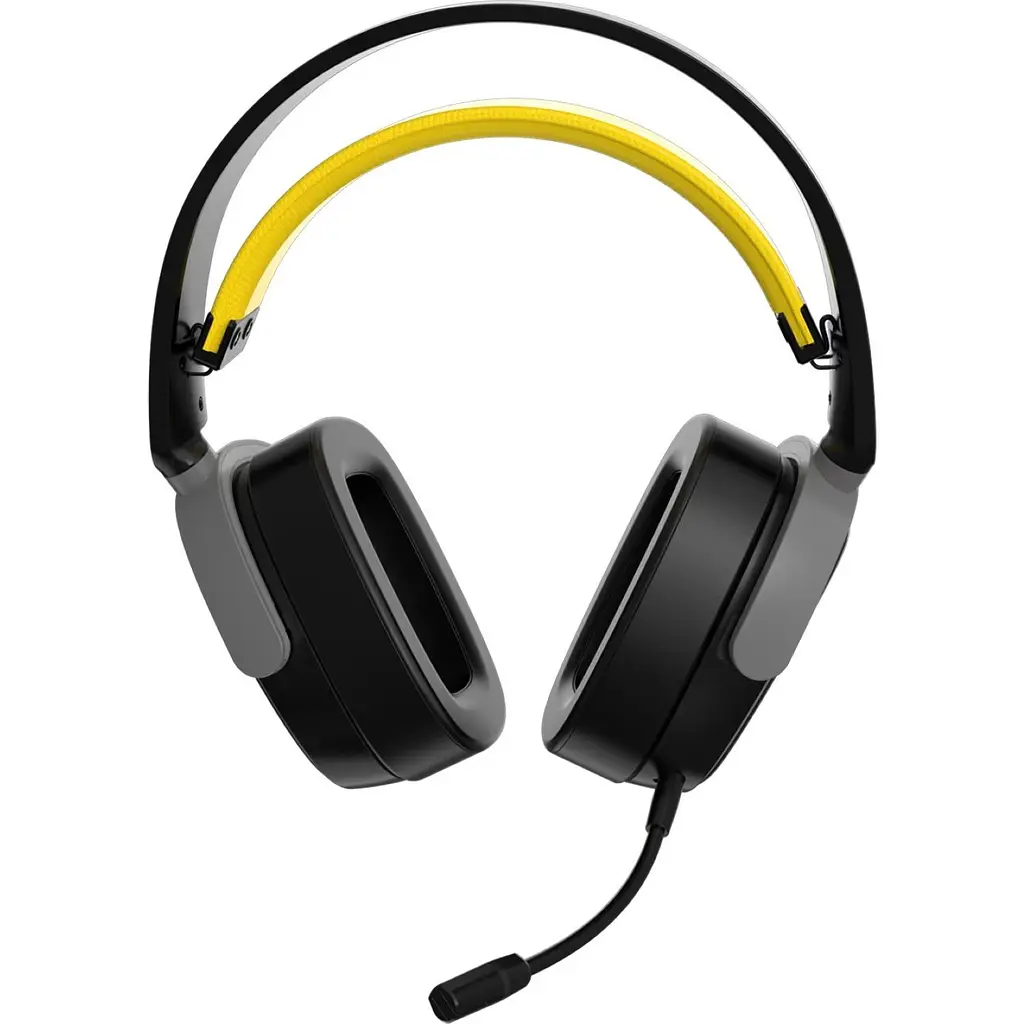 Ігрові навушники Ajazz AHM09 MAX Black/Gray/Yellow (AHM09-MAX-BGY) [161111] - фото 4