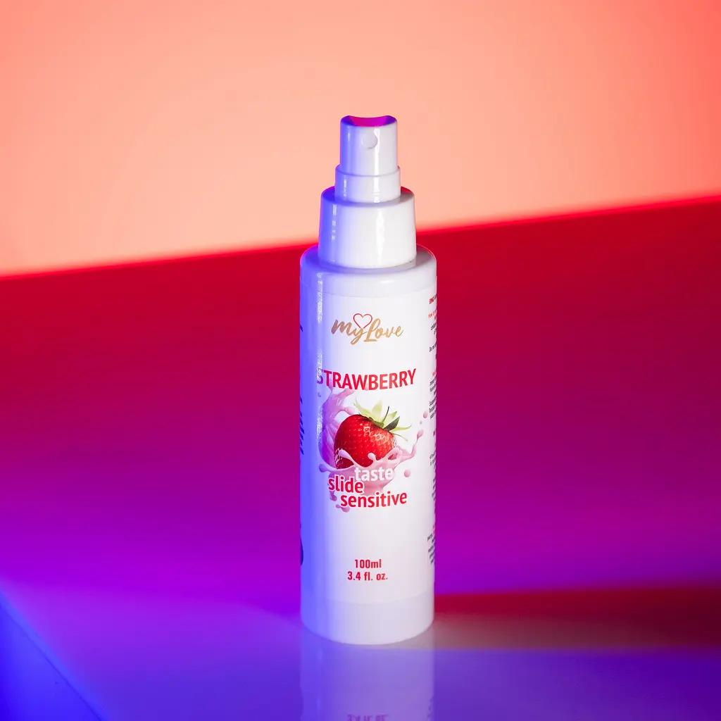 Інтимний гель-лубрикант - MyLove Taste Slide Sensitive Strawberry, 100 мл - фото 9
