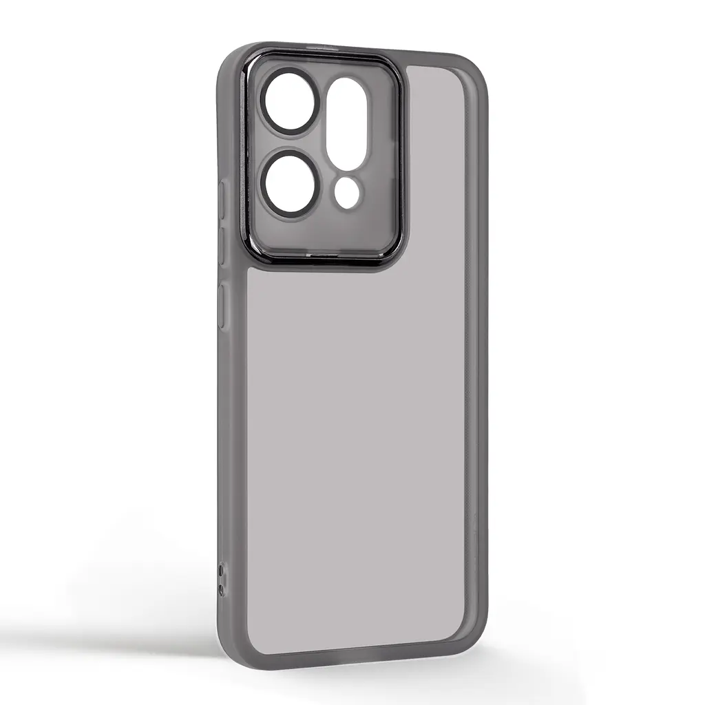 Защитный чехол для OPPO Reno14 5G, Shade, черный, TPU+PC, матовый, защита всего корпуса, панель-накладка, противоударный, с большими бортами, амортизирует удары при падениях, ArmorStandart (ARM87424) - фото 2