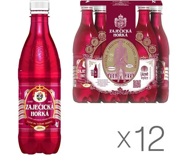 Zajecicka Horka, 0,5 л, Вода мінеральна Заєчицька Гірка, лікувально сульфатно-магнієва, газована - фото 2