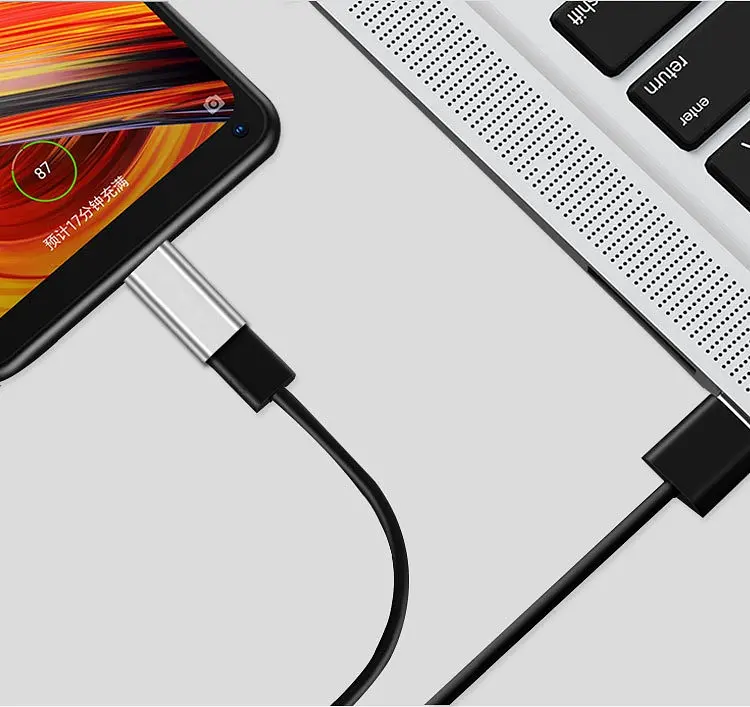 Адаптер Перехідник Type-C-мама на microUSB GT Black (6151884324) - фото 2