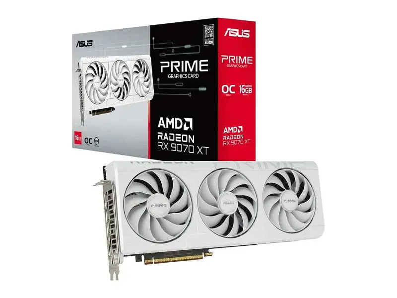 Відеокарта Asus PRIME-RX9070XT-O16G-WHITE