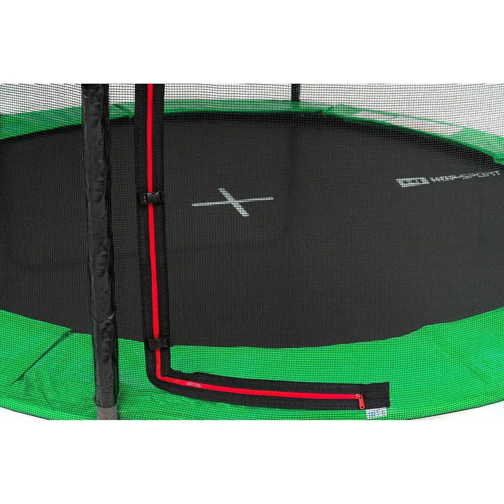 Батут Hop-Sport 12ft (366см) чорно-зелений з зовнішньою сіткою - фото 5