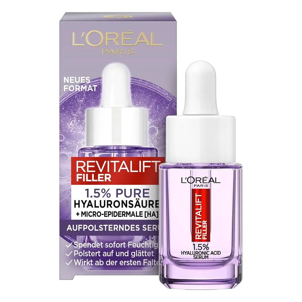 Антивозрастная сыворотка для лица L'Oreal Paris Skin Expert Revitalift Filler Serum с гиалуроновой кислотой 15 мл - фото 3