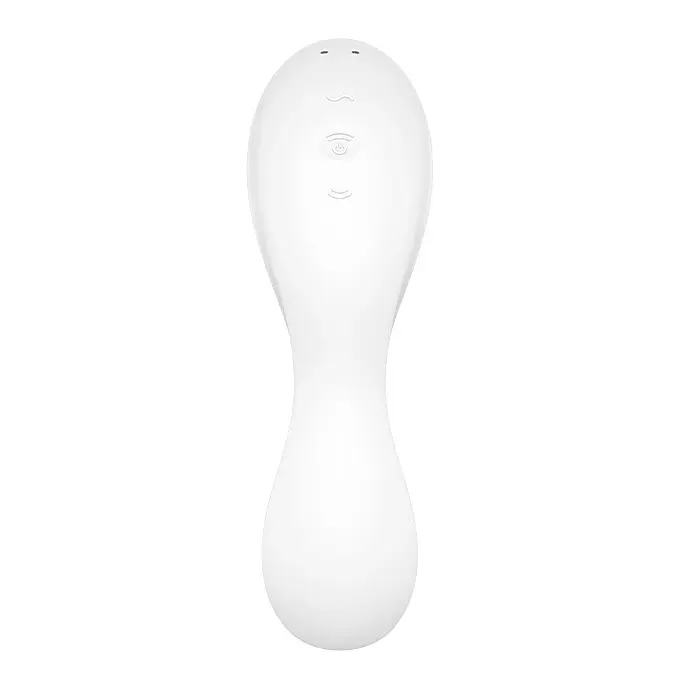 Стимулятор Satisfyer Curvy Trinity 5 Вакуумний з вібрацією, 16.5х4.6 см білий - фото 6