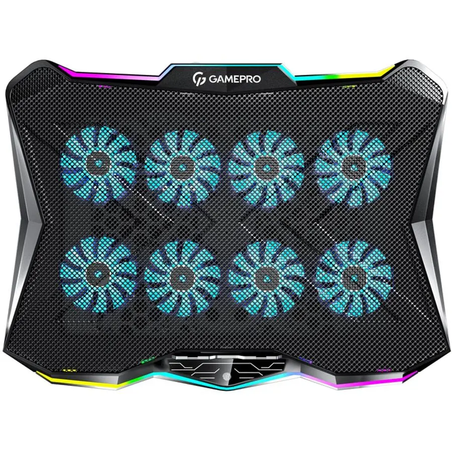 Охолоджувальна підставка для ноутбука до 17,3 дюйма GamePro GPCP-680 8xfans - фото 2