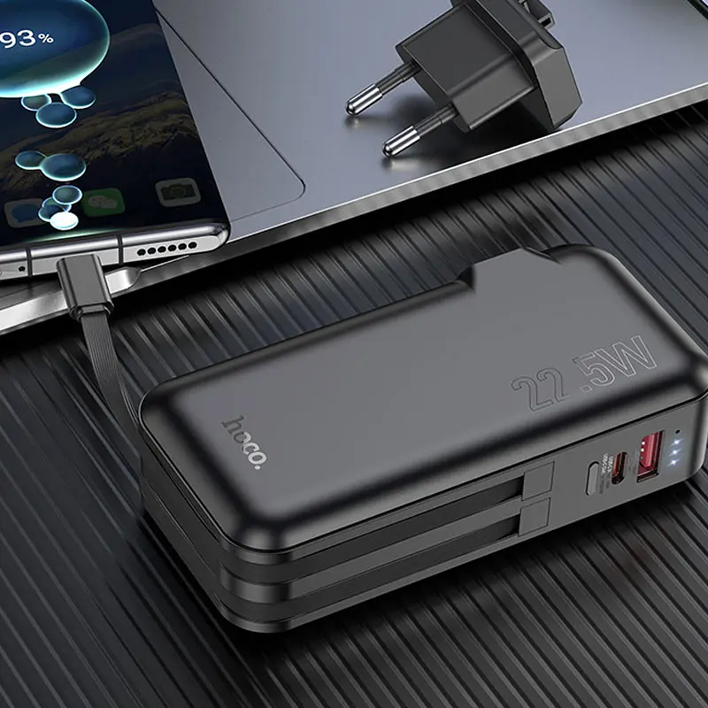 Портативний ЗП Power Bank Hoco J126 Travel 22.5W+PD20W 10000 mAh Black - фото 5