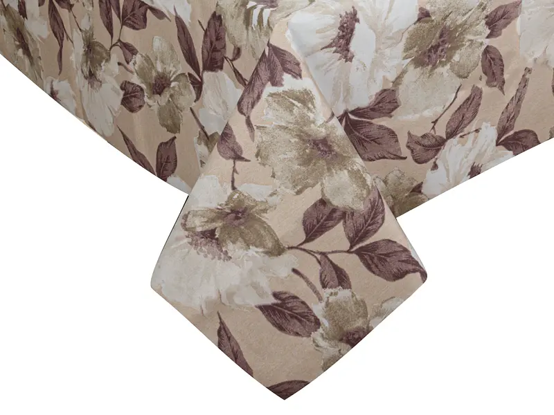 Скатерть Lefard Home Textile Magic 180х140 см водоотталкивающая коричневая (715-439) - фото 3