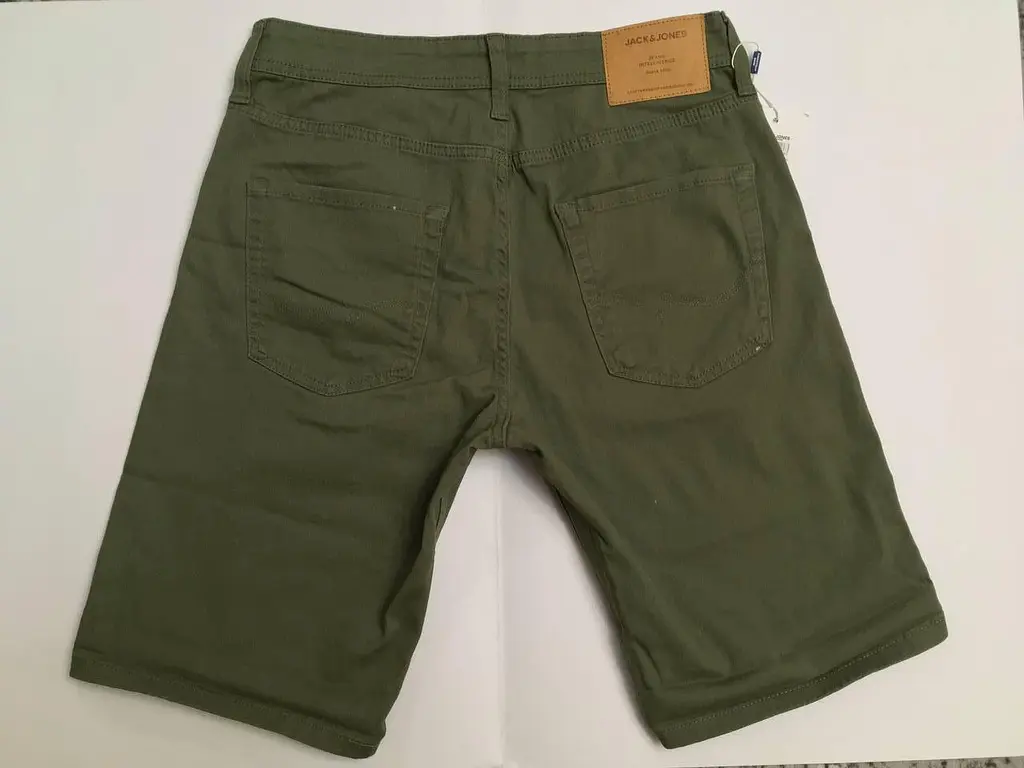 Шорты мужские джинсовые Jack & Jones S W30" (JPSTRICK JJSHORTS AKM DUSTY OLIVE) - фото 8