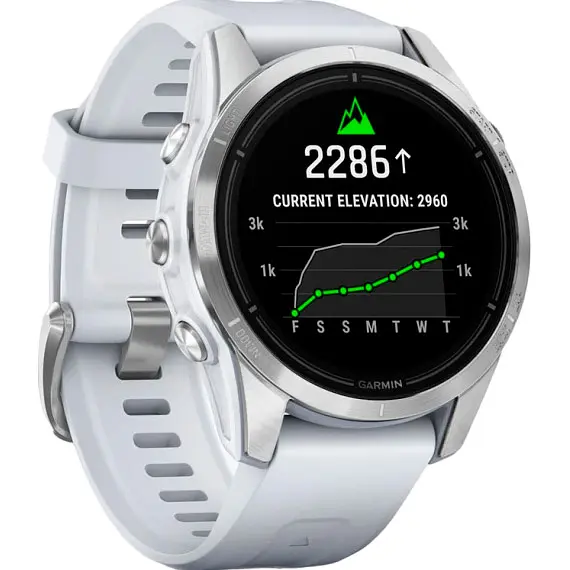 Смарт-годинник Garmin Epix Pro [Gen 2] Standard Edition 42mm Silver with Whitestone Band [010-02802-00] [86539] - фото 3