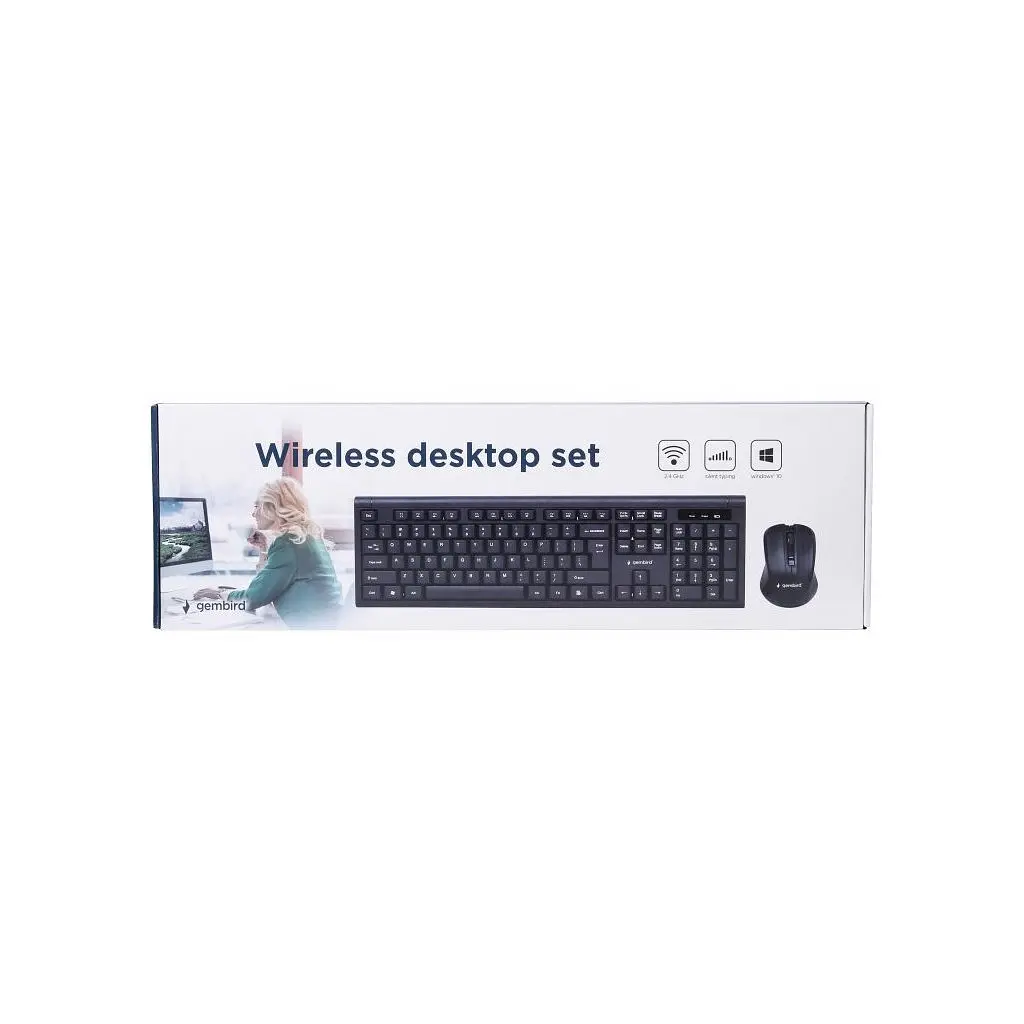 Комплект Gembird KBS-WM-03-UA Wireless Black (KBS-WM-03-UA) - фото 3