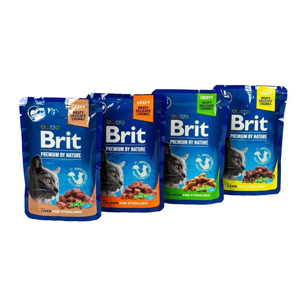 Корм вологий Brit Premium для стерилізованих котів 3+1 - фото 4