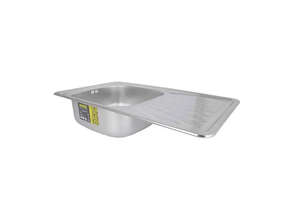 Мийка врізна Brinex 780х480х180мм 1 7848, Satin 0,8мм BRIN7848SAT08 - фото 4