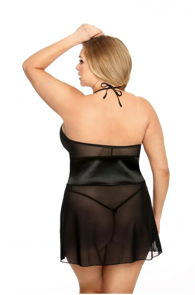 Сексуальний комплект Anais Stefi 3XL/4XL чорний - фото 2