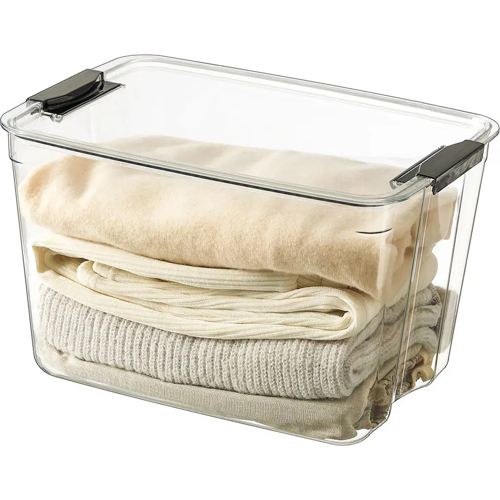 Ящик з кришкою МВМ My Home System 38.5х27х15.5 см прозорий (FH-35 L T) - фото 3