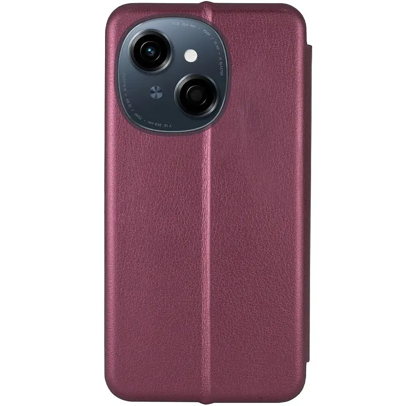 Шкіряний чохол-книжка Classy для TECNO Spark Go 1 (KL4) / Spark Go 2025 Бордовий - фото 2