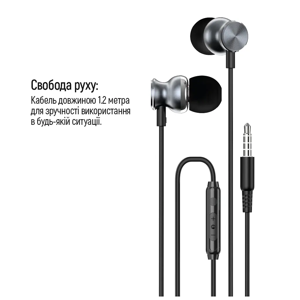 Навушники ColorWay 3.5 mm Wired Earphone UrbanBeat Black (CW-WD03BK) - фото 8
