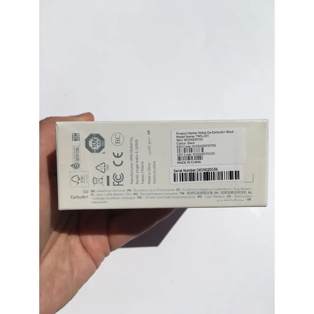 Навушники гарнітура бездротові Nokia Go Earbuds+ TWS-201 ENC Black 8Р00000142 - фото 9