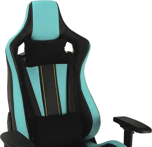 Геймерское кресло GT Racer черное с ментоловым (X-0715 Black/Mint) - фото 6