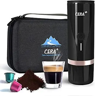 Портативна кавомашина OldBro CERA+ Máquina Travel Espresso Coffee Maker Outdoor для меленої кави та капсул Nespresso - фото 2