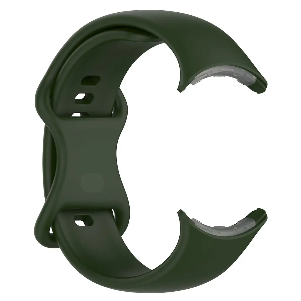Силіконовий ремінець на смарт годинник Google Pixel Watch 3 45mm/4 45mm, Silicone, field green, зі зручною застібкою, на фітнес браслет, ArmorStandart (ARM84020) - фото 4