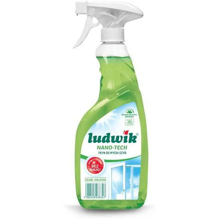 Засiб для миття скла та дзеркал LUDWIK 600мл тригер ЗЗелене яблуко