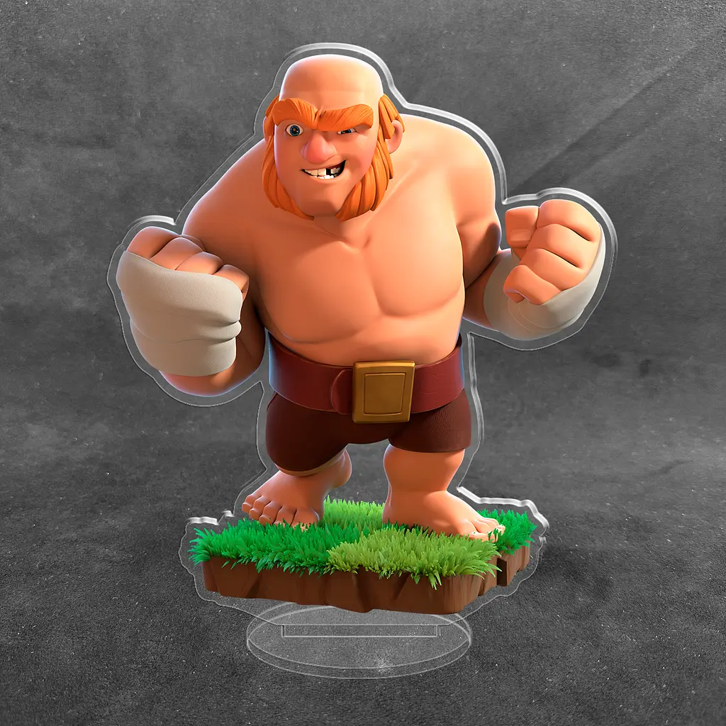 Акрилова колекційна фігурка Clash of Clans, Clash Royale Персонаж Гігант 15 см - фото 2