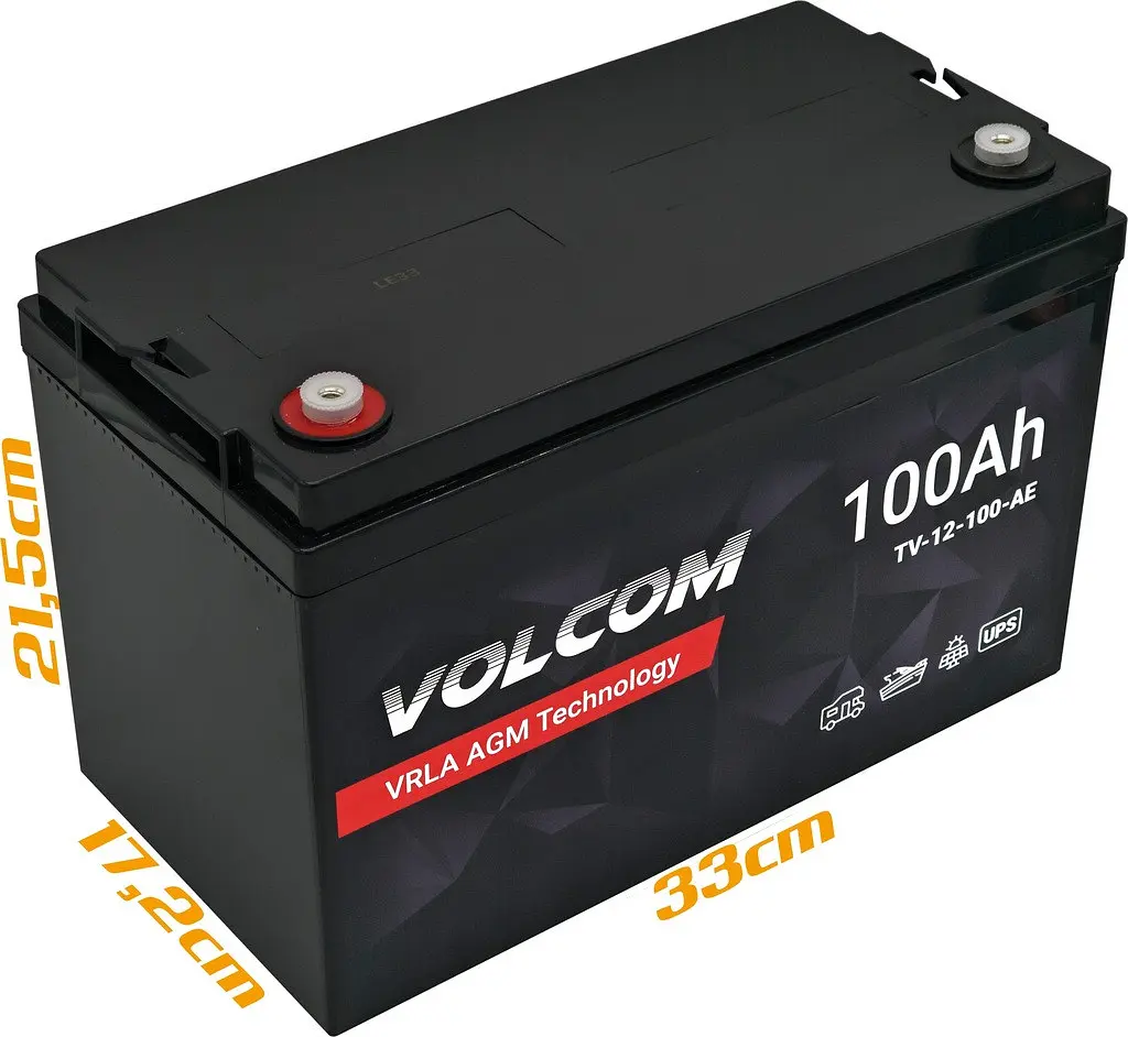 Акумулятор AGM Volcom 12V 100Ah VRLA - фото 6