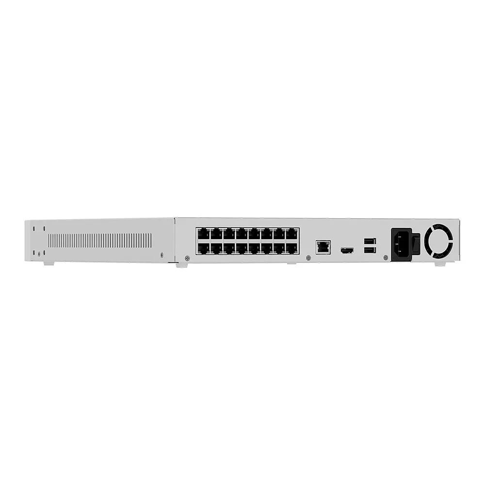 IP-відеореєстратор 16-канальний 12Mp Ajax NVR H2D16PAC (16-ch) White з 16 портами PoE (26-00731) - фото 6