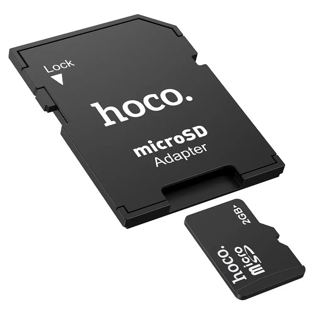 Адаптер переходник Hoco HB22 картридер TF to SD черный - фото 3