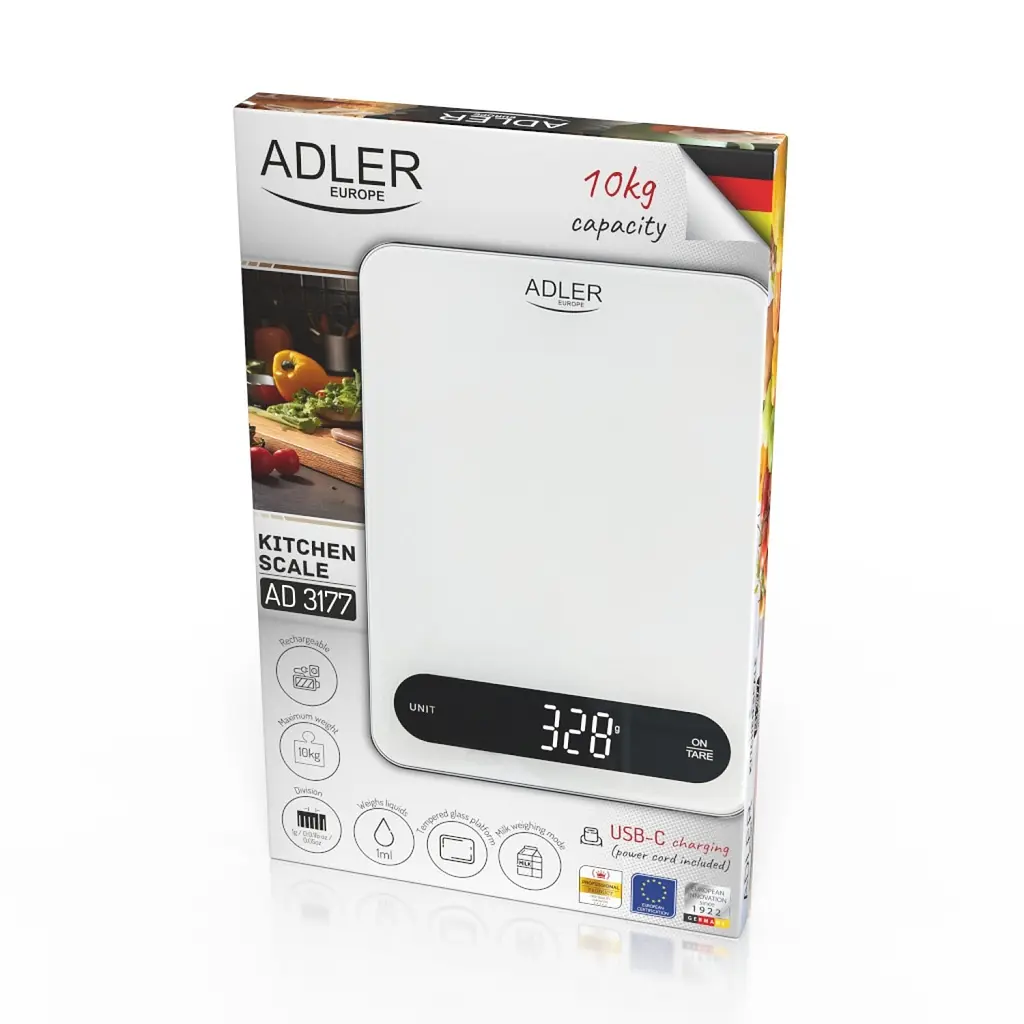 Ваги кухонні Adler AD 3177 wb - фото 10