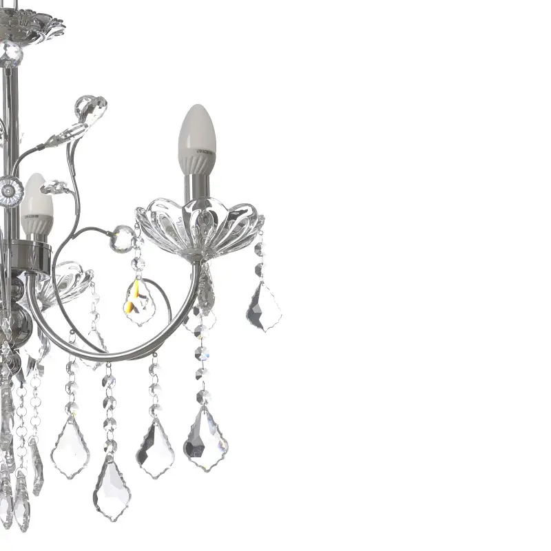 Люстра свеча Brille подвесная хрустальная E14 60W (BCL-657S/3) - фото 5