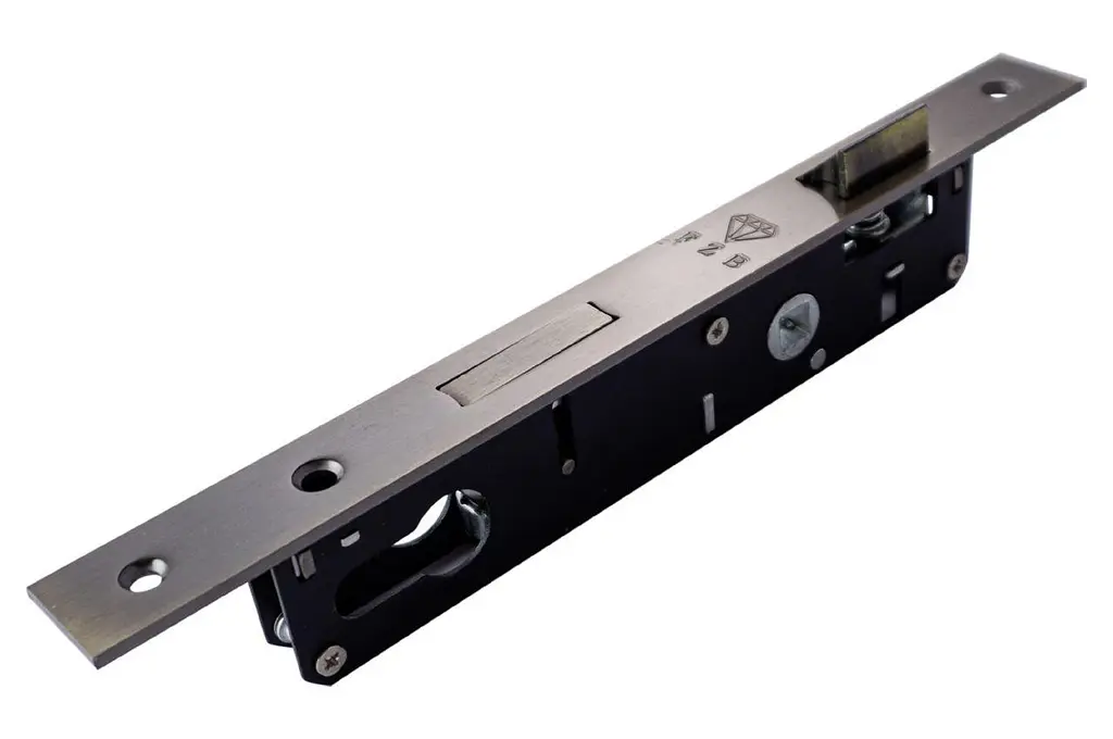 Замок врізний механізм дверей під циліндр FZB 85 x 20 мм AB - фото 3