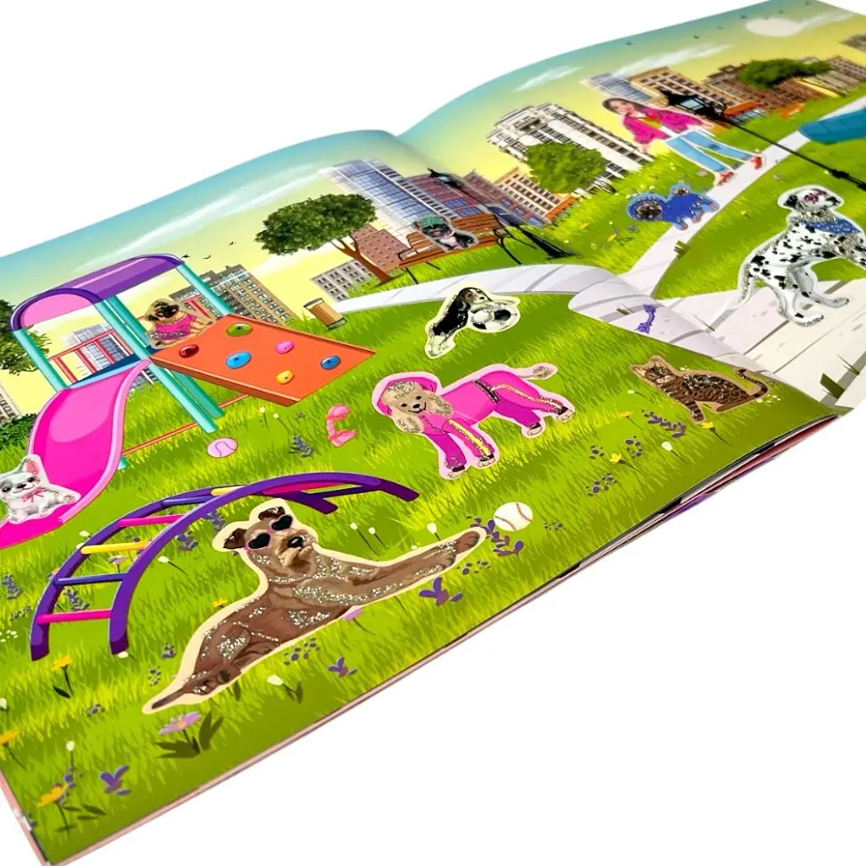 Дитяча книжечка з наклейками "Dogs and Cats" Апельсин РМ-87-02 - фото 2