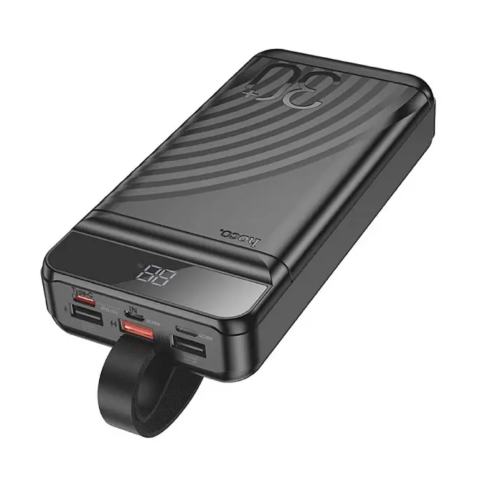 Power Bank Hoco J123B Element 22.5W+PD20W fully compatible power bank with digital display(30000mAh) Black - фото 2