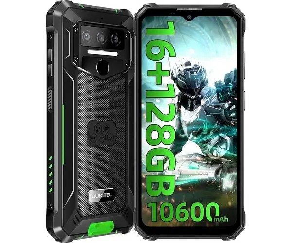 Смартфон Oukitel WP23 Pro 8/128GB з NFC акб 10600 мАг Green (6931940776684) - фото 2