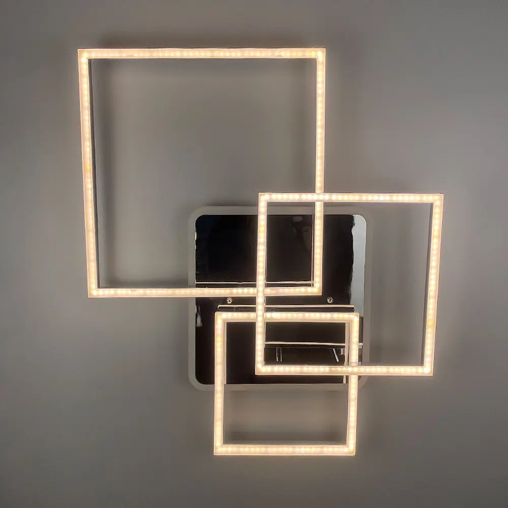 Светодиодная люстра Ideal Lux Frame в хромированном корпусе Ст. A 11017/3 RGB CH | Line F - фото 6