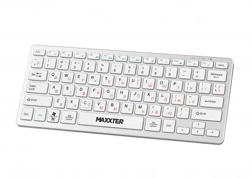 Клавіатура бездротова KBW-C01S-UA, Silver, USB 2.4GHz, 78 кнопок Maxxter teh0028276 - фото 3