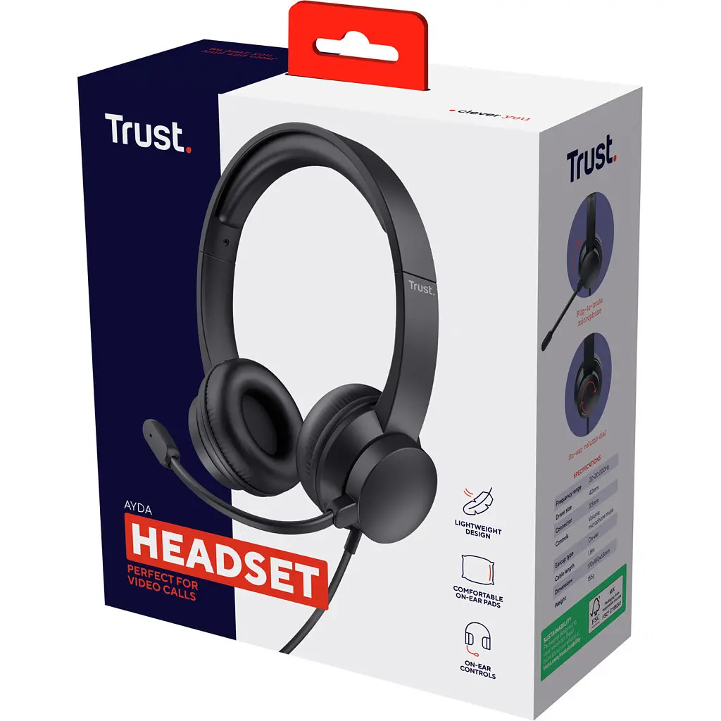 Навушники Trust Ayda PC 3.5mm Black (25087) - фото 6