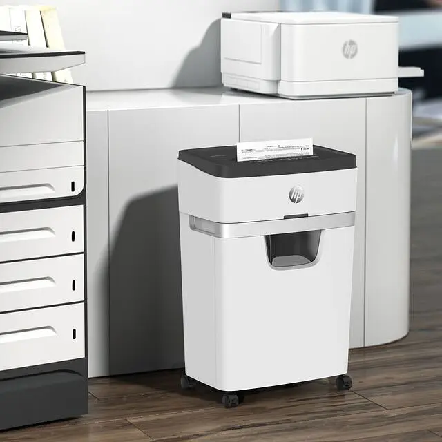 Знищувач документів HP OneShred 12MC, A4, 80g х 12 листів, 2*15, 25 л, P-5 - фото 9