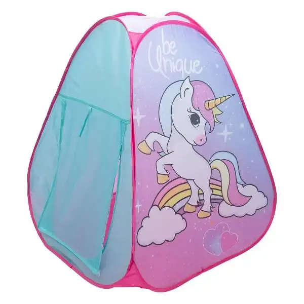Намет дитячий ігровий LUGI HP-S-2ND з єдинорогом 80х80х100 см рожевий - фото 2