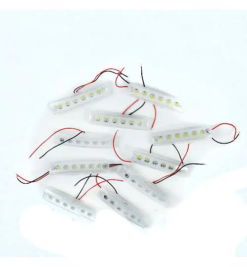 Габарит LED прямокутний 110х42 мм / 24V / 4 діоди / кронштейн пластик / Білий 10 шт. (MRT 50) - фото 2