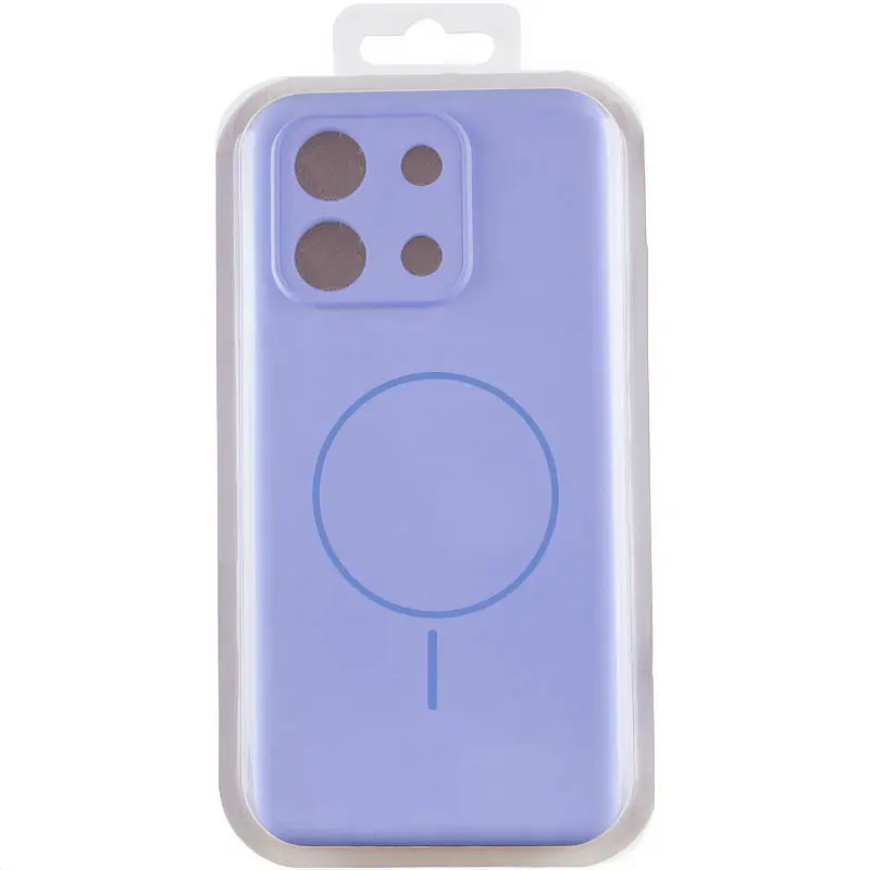 Чохол Silicone Cover Lakshmi Full Camera (AA) with Magnetic Fit для Xiaomi Redmi 15C (EU) Бузковий / Dasheen - фото 3