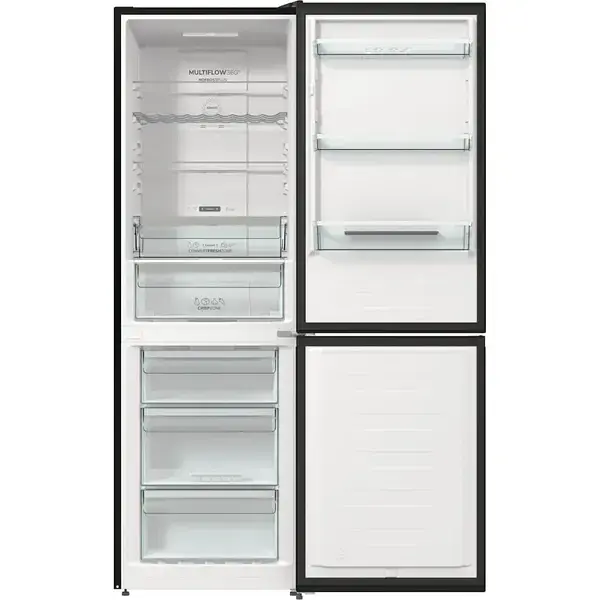 Холодильник Gorenje NRK619EABXL4 з нижн. мороз. камерою 185х60х60 см 2 дв. Х 204 л М 96 л A+ NoFrost Plus Fresh zone чорний - фото 6