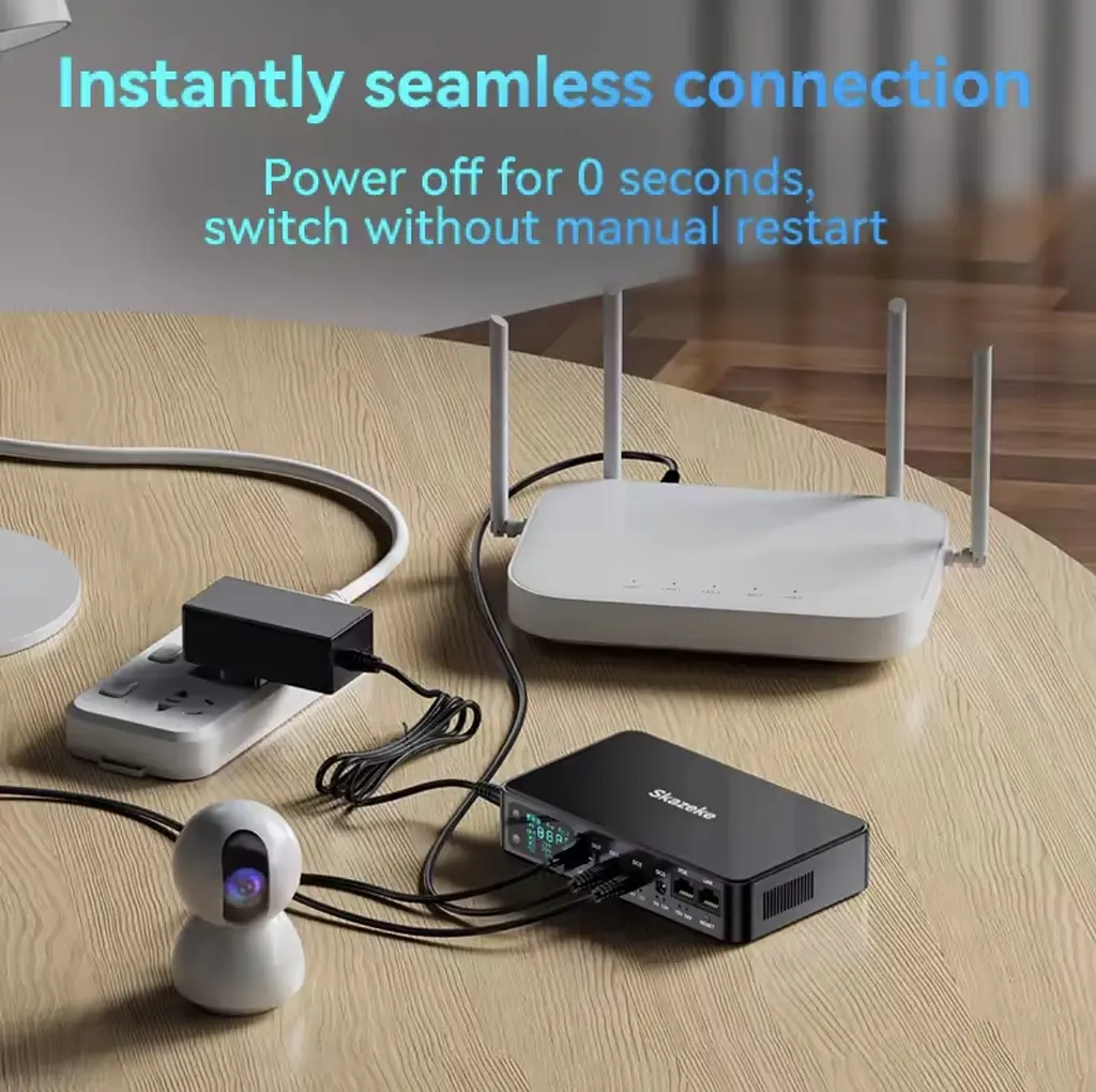 Skazeke D2P — Мини ИБП (UPS) 18000mAh (5-24V) для роутеров, камер, модемов и другого оборудования. - фото 7