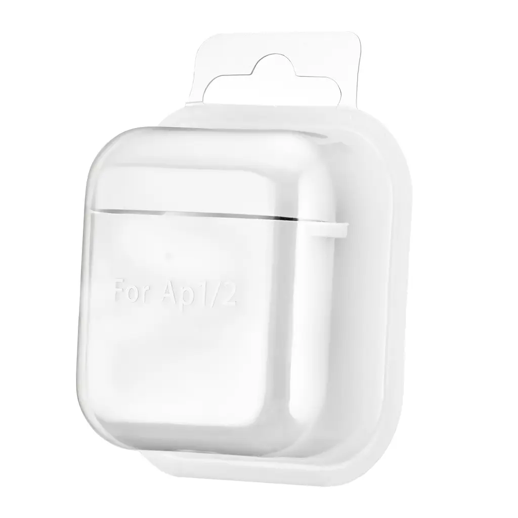 Чохол Silicone Case 2,5mm with microfiber for AirPods 1/2 White - фото 2