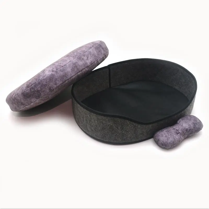 Лежак для кошек и собак Zoo-hunt Остин серый №1 32х43х10 см - фото 2