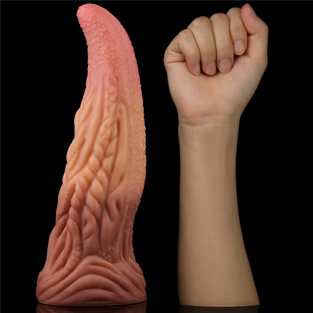 Фаллоимитатор Dual-Layered Silicone 10'' Nature Cock 25 см коричневый - фото 13