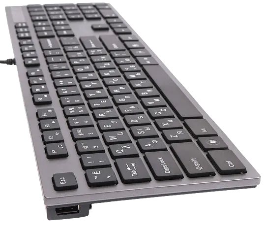Клавіатура A4Tech KV-300H Grey/Black - фото 2