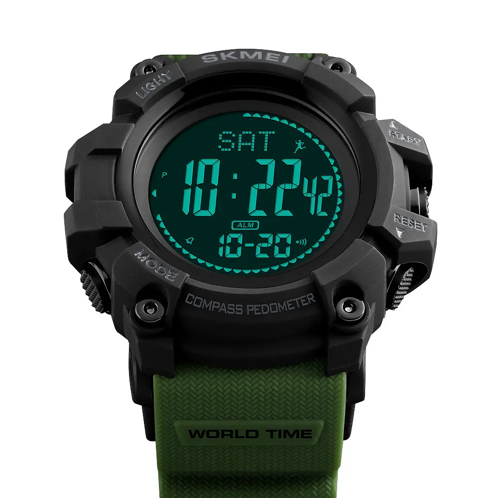 Наручний годинник чоловічий Skmei 1356 Army Green, 1356AG (12307) - фото 4